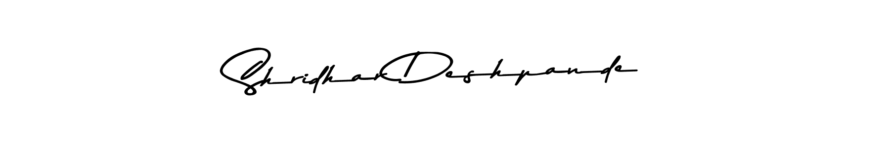 Make a beautiful signature design for name Shridhar Deshpande. Use this online signature maker to create a handwritten signature for free. Shridhar Deshpande signature style 9 images and pictures png
