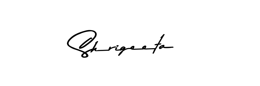 Make a beautiful signature design for name Shrigeeta. With this signature (Asem Kandis PERSONAL USE) style, you can create a handwritten signature for free. Shrigeeta signature style 9 images and pictures png