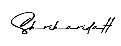 How to make Shriharidatt name signature. Use Asem Kandis PERSONAL USE style for creating short signs online. This is the latest handwritten sign. Shriharidatt signature style 9 images and pictures png