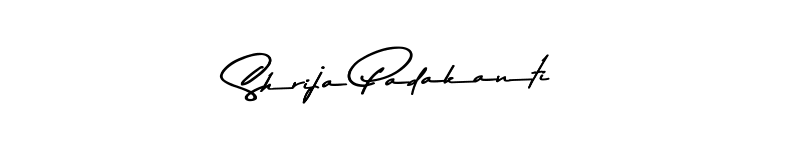 Asem Kandis PERSONAL USE is a professional signature style that is perfect for those who want to add a touch of class to their signature. It is also a great choice for those who want to make their signature more unique. Get Shrija Padakanti name to fancy signature for free. Shrija Padakanti signature style 9 images and pictures png