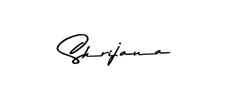 Design your own signature with our free online signature maker. With this signature software, you can create a handwritten (Asem Kandis PERSONAL USE) signature for name Shrijana. Shrijana signature style 9 images and pictures png