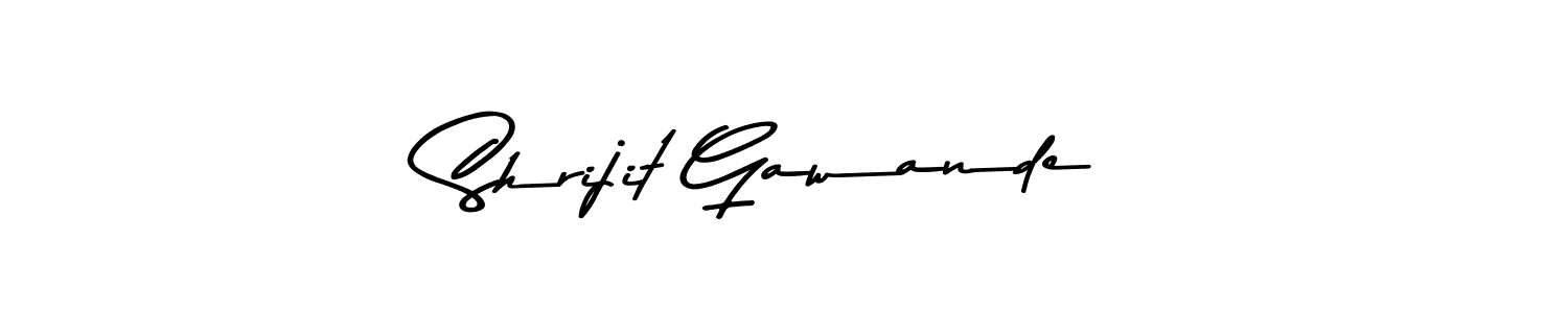 if you are searching for the best signature style for your name Shrijit Gawande. so please give up your signature search. here we have designed multiple signature styles  using Asem Kandis PERSONAL USE. Shrijit Gawande signature style 9 images and pictures png