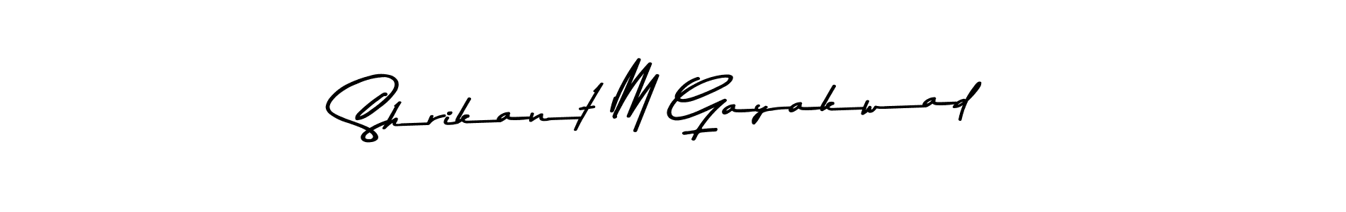 You should practise on your own different ways (Asem Kandis PERSONAL USE) to write your name (Shrikant M Gayakwad) in signature. don't let someone else do it for you. Shrikant M Gayakwad signature style 9 images and pictures png