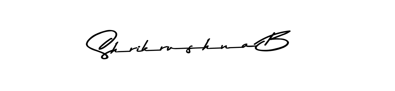 Shrikrushna B stylish signature style. Best Handwritten Sign (Asem Kandis PERSONAL USE) for my name. Handwritten Signature Collection Ideas for my name Shrikrushna B. Shrikrushna B signature style 9 images and pictures png
