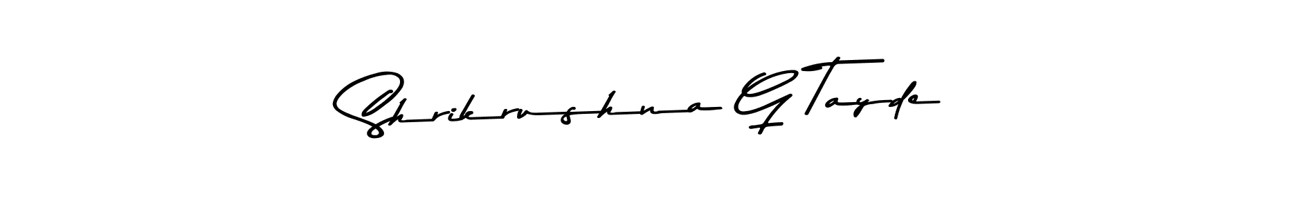 How to make Shrikrushna G Tayde signature? Asem Kandis PERSONAL USE is a professional autograph style. Create handwritten signature for Shrikrushna G Tayde name. Shrikrushna G Tayde signature style 9 images and pictures png