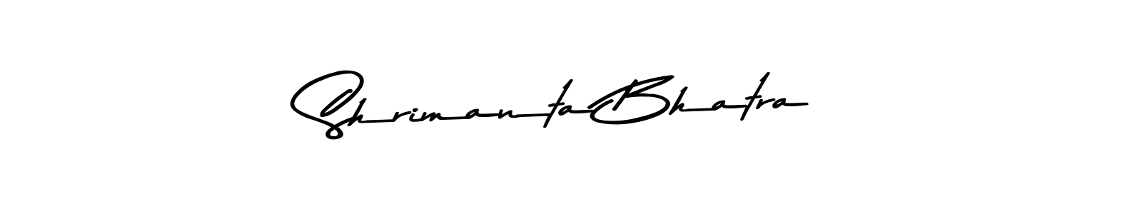 Asem Kandis PERSONAL USE is a professional signature style that is perfect for those who want to add a touch of class to their signature. It is also a great choice for those who want to make their signature more unique. Get Shrimanta Bhatra name to fancy signature for free. Shrimanta Bhatra signature style 9 images and pictures png