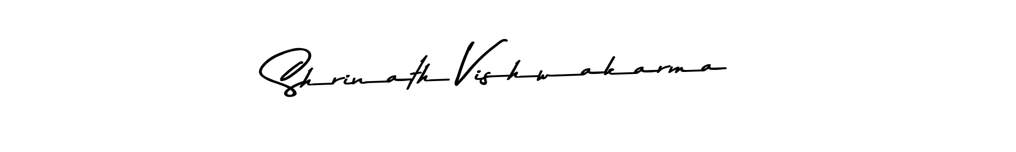 The best way (Asem Kandis PERSONAL USE) to make a short signature is to pick only two or three words in your name. The name Shrinath Vishwakarma include a total of six letters. For converting this name. Shrinath Vishwakarma signature style 9 images and pictures png