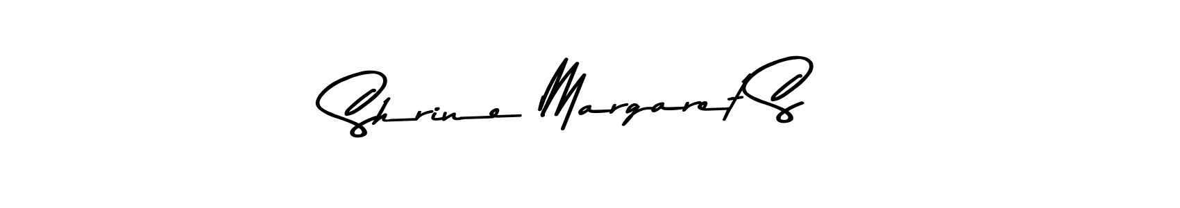 Create a beautiful signature design for name Shrine Margaret S. With this signature (Asem Kandis PERSONAL USE) fonts, you can make a handwritten signature for free. Shrine Margaret S signature style 9 images and pictures png