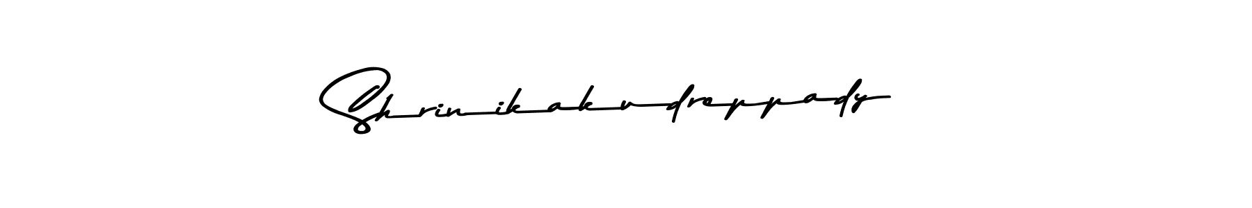 You should practise on your own different ways (Asem Kandis PERSONAL USE) to write your name (Shrinikakudreppady) in signature. don't let someone else do it for you. Shrinikakudreppady signature style 9 images and pictures png