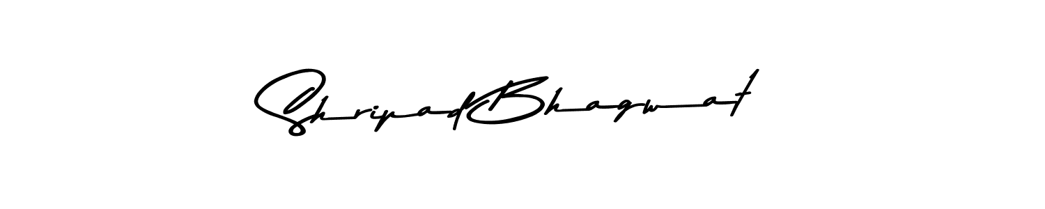 Create a beautiful signature design for name Shripad Bhagwat. With this signature (Asem Kandis PERSONAL USE) fonts, you can make a handwritten signature for free. Shripad Bhagwat signature style 9 images and pictures png