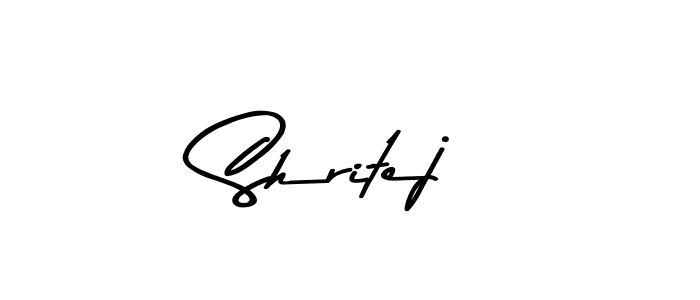 Shritej stylish signature style. Best Handwritten Sign (Asem Kandis PERSONAL USE) for my name. Handwritten Signature Collection Ideas for my name Shritej. Shritej signature style 9 images and pictures png