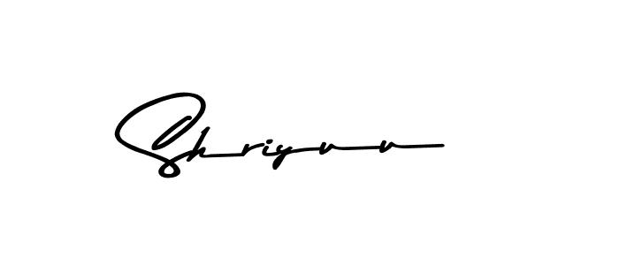 How to make Shriyuu signature? Asem Kandis PERSONAL USE is a professional autograph style. Create handwritten signature for Shriyuu name. Shriyuu signature style 9 images and pictures png