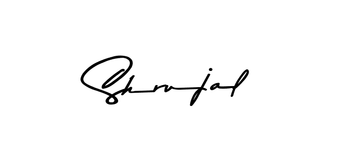 Make a beautiful signature design for name Shrujal. With this signature (Asem Kandis PERSONAL USE) style, you can create a handwritten signature for free. Shrujal signature style 9 images and pictures png