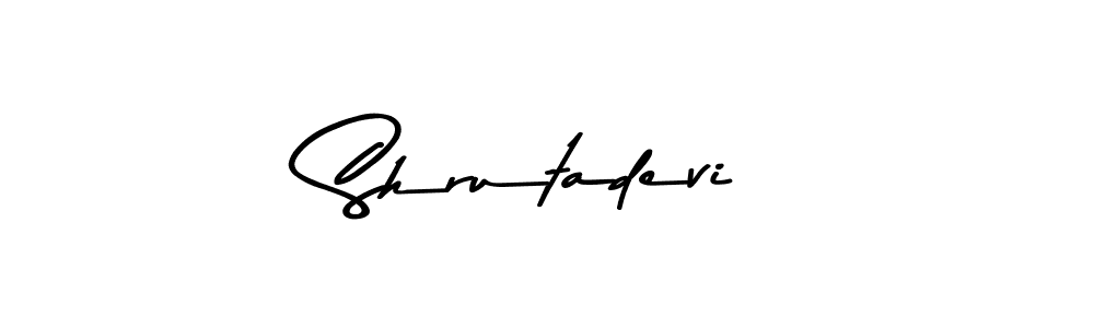 Make a beautiful signature design for name Shrutadevi. With this signature (Asem Kandis PERSONAL USE) style, you can create a handwritten signature for free. Shrutadevi signature style 9 images and pictures png