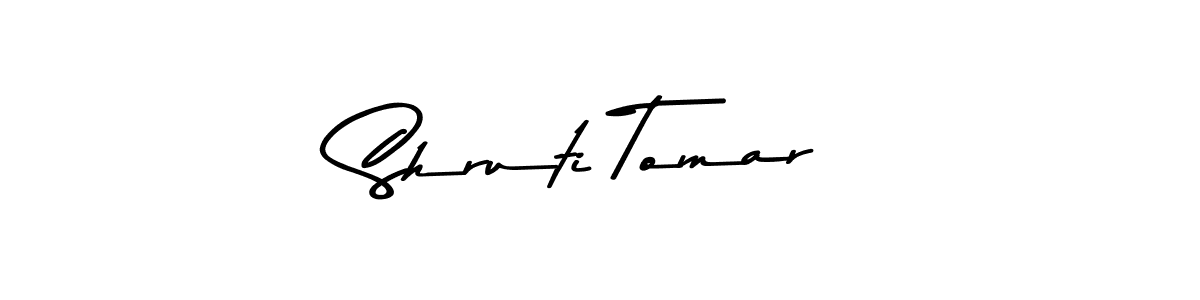 Make a beautiful signature design for name Shruti Tomar. With this signature (Asem Kandis PERSONAL USE) style, you can create a handwritten signature for free. Shruti Tomar signature style 9 images and pictures png