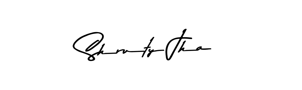 Make a beautiful signature design for name Shruty Jha. With this signature (Asem Kandis PERSONAL USE) style, you can create a handwritten signature for free. Shruty Jha signature style 9 images and pictures png