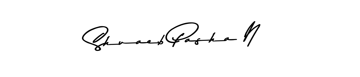 How to make Shuaeb Pasha N signature? Asem Kandis PERSONAL USE is a professional autograph style. Create handwritten signature for Shuaeb Pasha N name. Shuaeb Pasha N signature style 9 images and pictures png