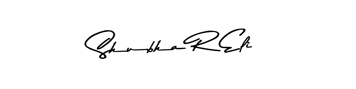 Use a signature maker to create a handwritten signature online. With this signature software, you can design (Asem Kandis PERSONAL USE) your own signature for name Shubha R Eli. Shubha R Eli signature style 9 images and pictures png