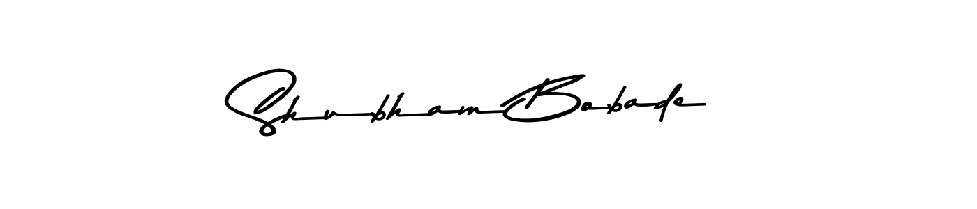 Make a beautiful signature design for name Shubham Bobade. With this signature (Asem Kandis PERSONAL USE) style, you can create a handwritten signature for free. Shubham Bobade signature style 9 images and pictures png
