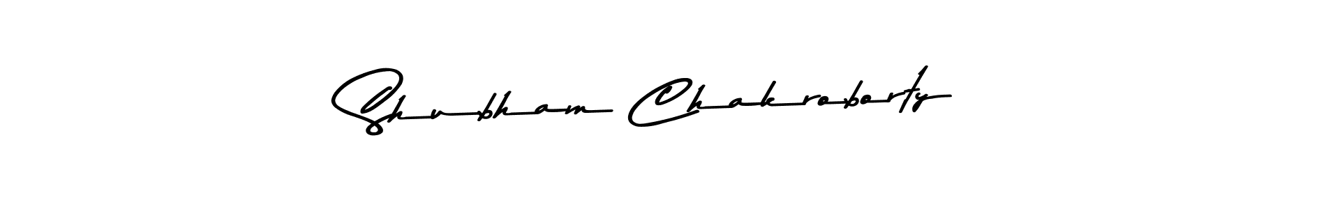 Create a beautiful signature design for name Shubham Chakroborty. With this signature (Asem Kandis PERSONAL USE) fonts, you can make a handwritten signature for free. Shubham Chakroborty signature style 9 images and pictures png