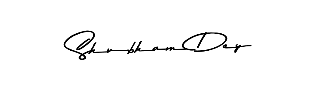 How to make Shubham Dey name signature. Use Asem Kandis PERSONAL USE style for creating short signs online. This is the latest handwritten sign. Shubham Dey signature style 9 images and pictures png