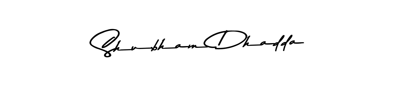 Also You can easily find your signature by using the search form. We will create Shubham Dhadda name handwritten signature images for you free of cost using Asem Kandis PERSONAL USE sign style. Shubham Dhadda signature style 9 images and pictures png