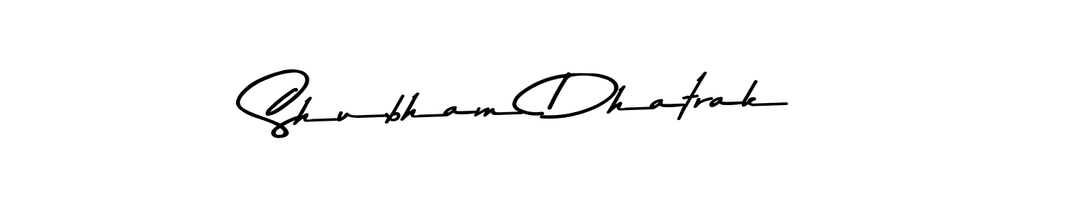 How to Draw Shubham Dhatrak signature style? Asem Kandis PERSONAL USE is a latest design signature styles for name Shubham Dhatrak. Shubham Dhatrak signature style 9 images and pictures png