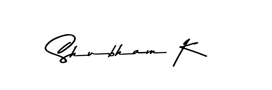 Shubham K stylish signature style. Best Handwritten Sign (Asem Kandis PERSONAL USE) for my name. Handwritten Signature Collection Ideas for my name Shubham K. Shubham K signature style 9 images and pictures png