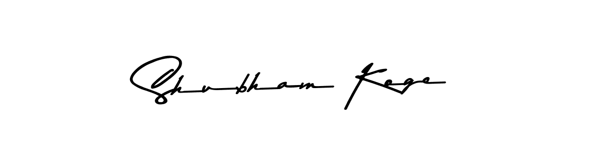 Make a short Shubham Koge signature style. Manage your documents anywhere anytime using Asem Kandis PERSONAL USE. Create and add eSignatures, submit forms, share and send files easily. Shubham Koge signature style 9 images and pictures png