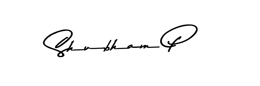 How to Draw Shubham P signature style? Asem Kandis PERSONAL USE is a latest design signature styles for name Shubham P. Shubham P signature style 9 images and pictures png