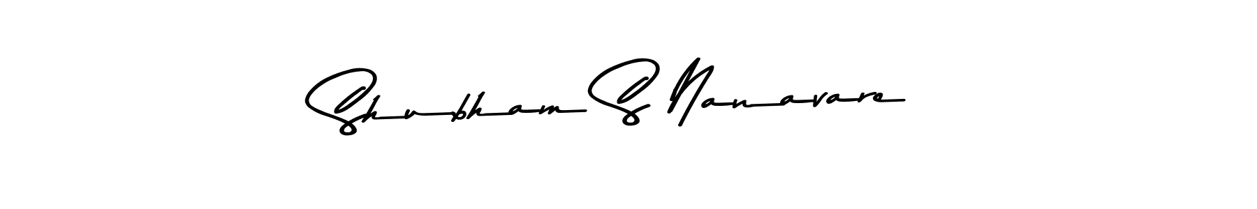 The best way (Asem Kandis PERSONAL USE) to make a short signature is to pick only two or three words in your name. The name Shubham S Nanavare include a total of six letters. For converting this name. Shubham S Nanavare signature style 9 images and pictures png