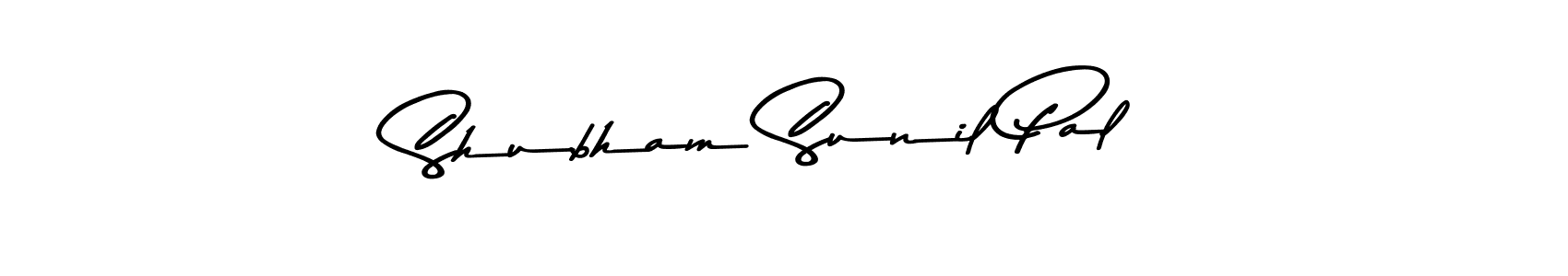How to make Shubham Sunil Pal name signature. Use Asem Kandis PERSONAL USE style for creating short signs online. This is the latest handwritten sign. Shubham Sunil Pal signature style 9 images and pictures png