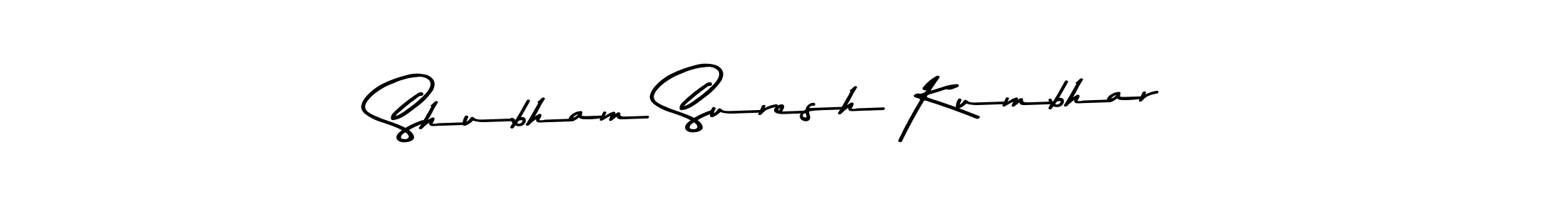 You should practise on your own different ways (Asem Kandis PERSONAL USE) to write your name (Shubham Suresh Kumbhar) in signature. don't let someone else do it for you. Shubham Suresh Kumbhar signature style 9 images and pictures png