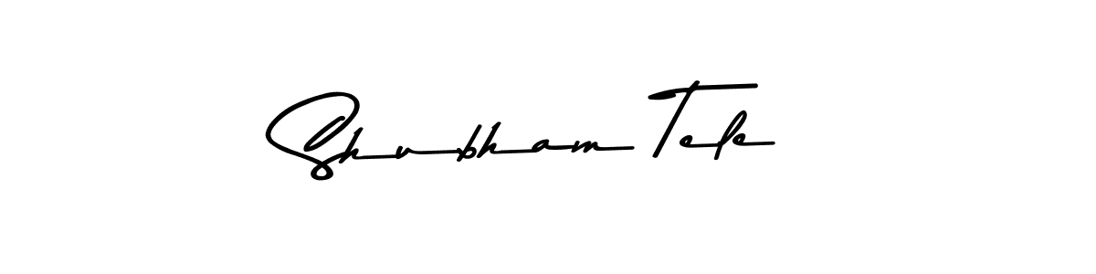 Create a beautiful signature design for name Shubham Tele. With this signature (Asem Kandis PERSONAL USE) fonts, you can make a handwritten signature for free. Shubham Tele signature style 9 images and pictures png