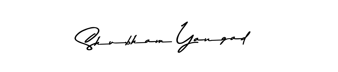 The best way (Asem Kandis PERSONAL USE) to make a short signature is to pick only two or three words in your name. The name Shubham Yangad include a total of six letters. For converting this name. Shubham Yangad signature style 9 images and pictures png