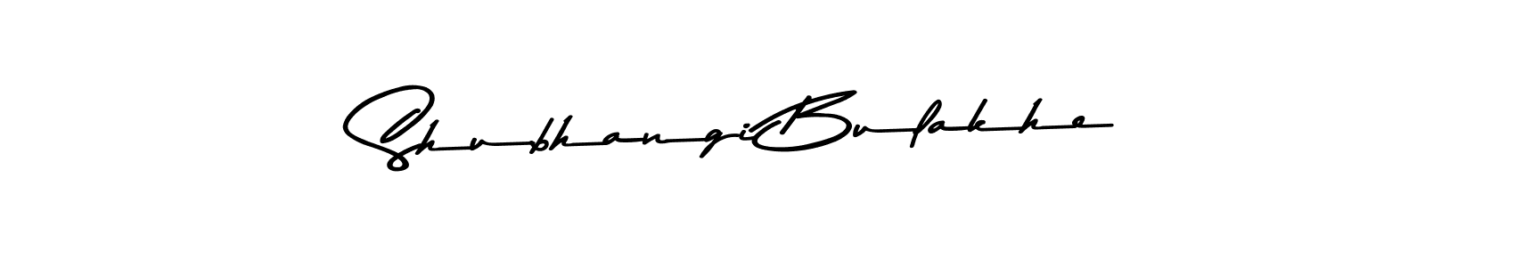 Make a beautiful signature design for name Shubhangi Bulakhe. With this signature (Asem Kandis PERSONAL USE) style, you can create a handwritten signature for free. Shubhangi Bulakhe signature style 9 images and pictures png