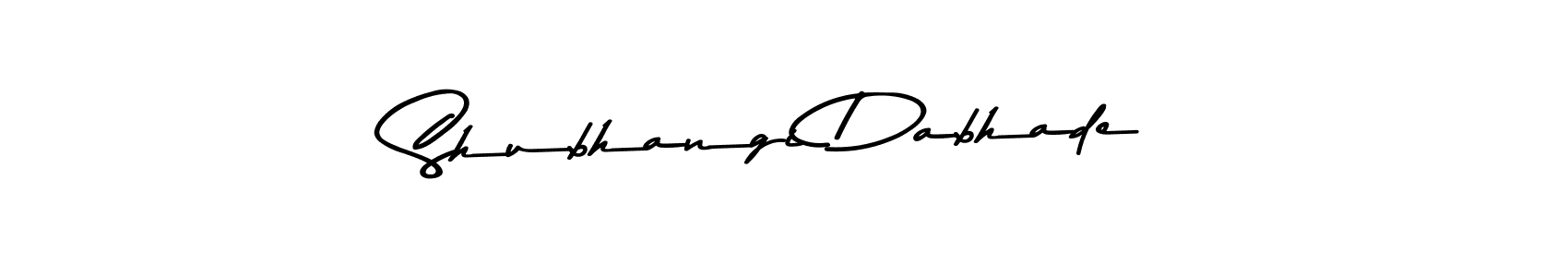 Create a beautiful signature design for name Shubhangi Dabhade. With this signature (Asem Kandis PERSONAL USE) fonts, you can make a handwritten signature for free. Shubhangi Dabhade signature style 9 images and pictures png