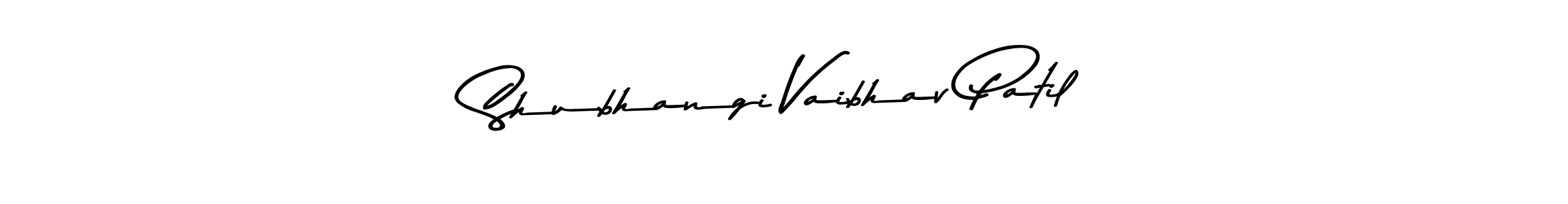 Create a beautiful signature design for name Shubhangi Vaibhav Patil. With this signature (Asem Kandis PERSONAL USE) fonts, you can make a handwritten signature for free. Shubhangi Vaibhav Patil signature style 9 images and pictures png