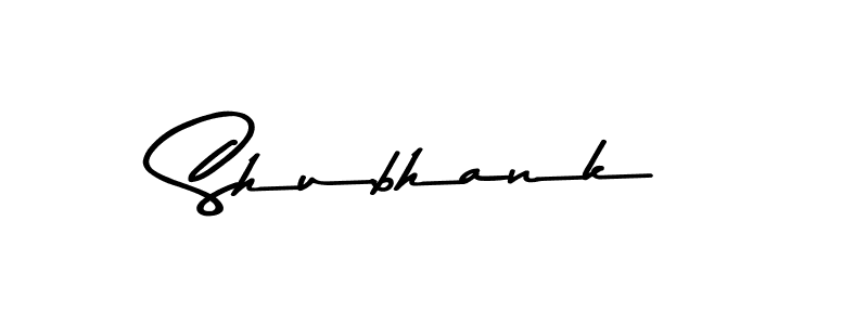 Make a beautiful signature design for name Shubhank. With this signature (Asem Kandis PERSONAL USE) style, you can create a handwritten signature for free. Shubhank signature style 9 images and pictures png