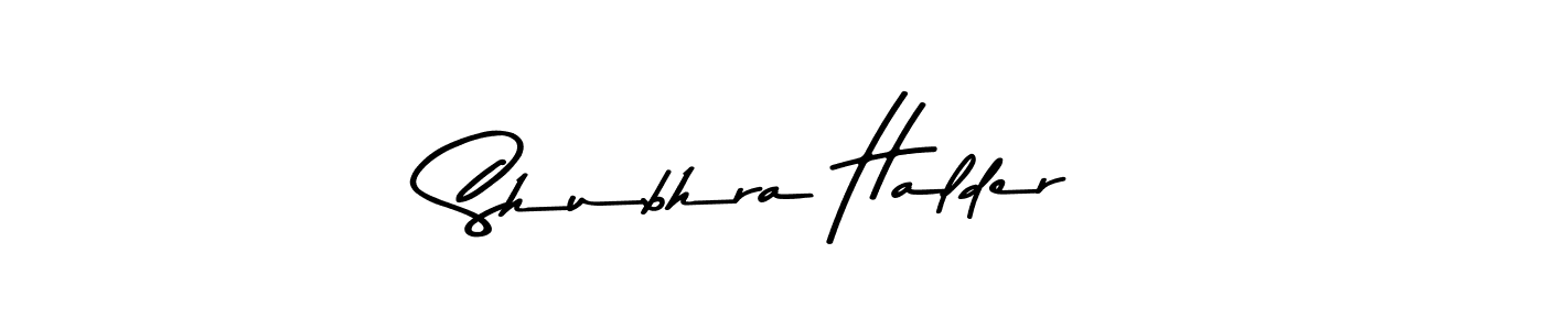 Asem Kandis PERSONAL USE is a professional signature style that is perfect for those who want to add a touch of class to their signature. It is also a great choice for those who want to make their signature more unique. Get Shubhra Halder name to fancy signature for free. Shubhra Halder signature style 9 images and pictures png