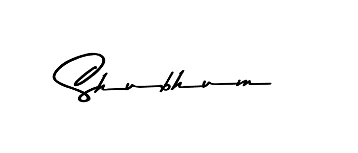 Use a signature maker to create a handwritten signature online. With this signature software, you can design (Asem Kandis PERSONAL USE) your own signature for name Shubhum. Shubhum signature style 9 images and pictures png