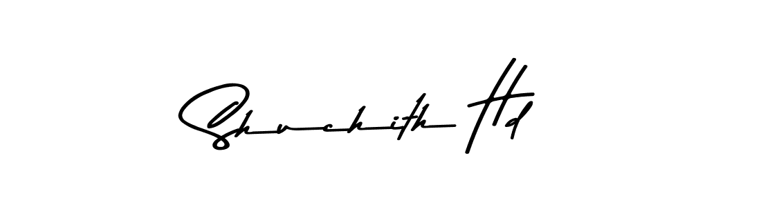 Make a beautiful signature design for name Shuchith Hd. With this signature (Asem Kandis PERSONAL USE) style, you can create a handwritten signature for free. Shuchith Hd signature style 9 images and pictures png