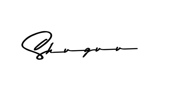 Make a beautiful signature design for name Shuguu. With this signature (Asem Kandis PERSONAL USE) style, you can create a handwritten signature for free. Shuguu signature style 9 images and pictures png