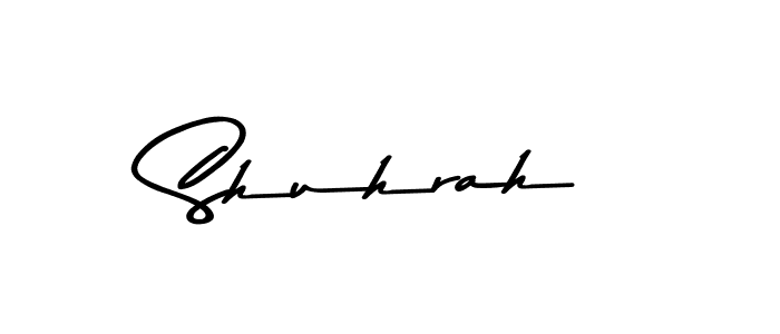 How to make Shuhrah signature? Asem Kandis PERSONAL USE is a professional autograph style. Create handwritten signature for Shuhrah name. Shuhrah signature style 9 images and pictures png