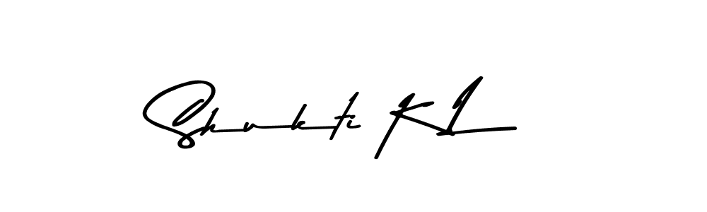 Shukti K L stylish signature style. Best Handwritten Sign (Asem Kandis PERSONAL USE) for my name. Handwritten Signature Collection Ideas for my name Shukti K L. Shukti K L signature style 9 images and pictures png