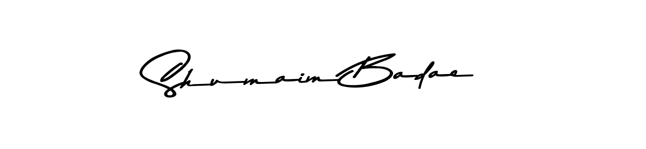 You should practise on your own different ways (Asem Kandis PERSONAL USE) to write your name (Shumaim Badae) in signature. don't let someone else do it for you. Shumaim Badae signature style 9 images and pictures png