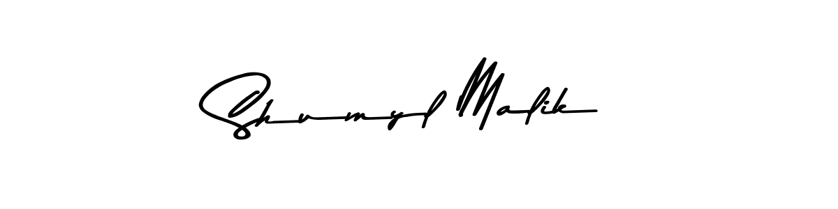 Also You can easily find your signature by using the search form. We will create Shumyl Malik name handwritten signature images for you free of cost using Asem Kandis PERSONAL USE sign style. Shumyl Malik signature style 9 images and pictures png