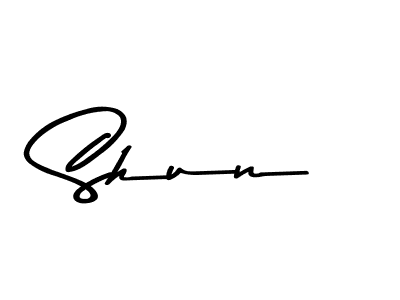 Use a signature maker to create a handwritten signature online. With this signature software, you can design (Asem Kandis PERSONAL USE) your own signature for name Shun. Shun signature style 9 images and pictures png