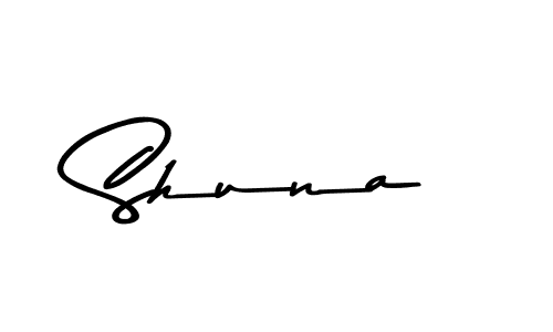 Create a beautiful signature design for name Shuna. With this signature (Asem Kandis PERSONAL USE) fonts, you can make a handwritten signature for free. Shuna signature style 9 images and pictures png