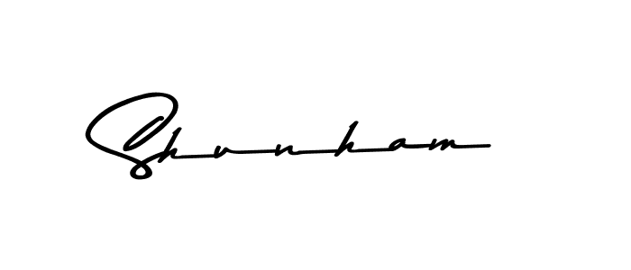 Make a beautiful signature design for name Shunham. With this signature (Asem Kandis PERSONAL USE) style, you can create a handwritten signature for free. Shunham signature style 9 images and pictures png